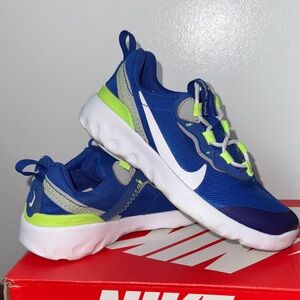 Nike Kids Sneakers in Blue and Lime